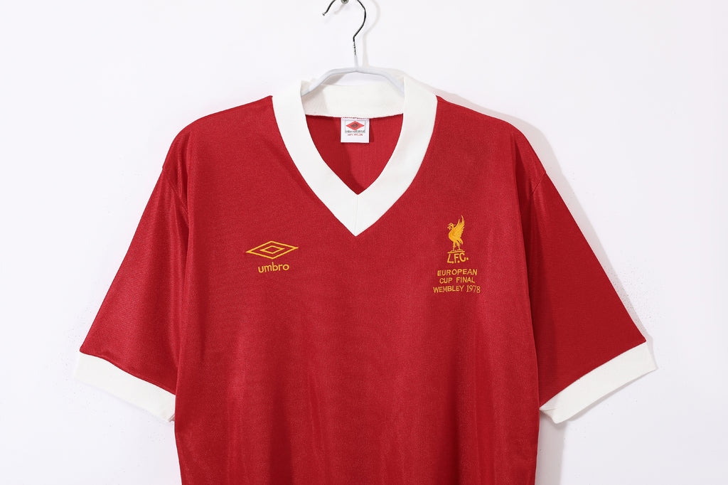 1978 Liverpool Home European Cup Final Retro Vintage Football Jersey - Wembley Edition