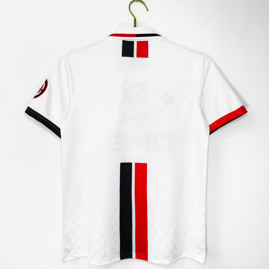 1995-96 AC Milan Away Retro Vintage Football Jersey - Lotto Opel Scudetto Edition