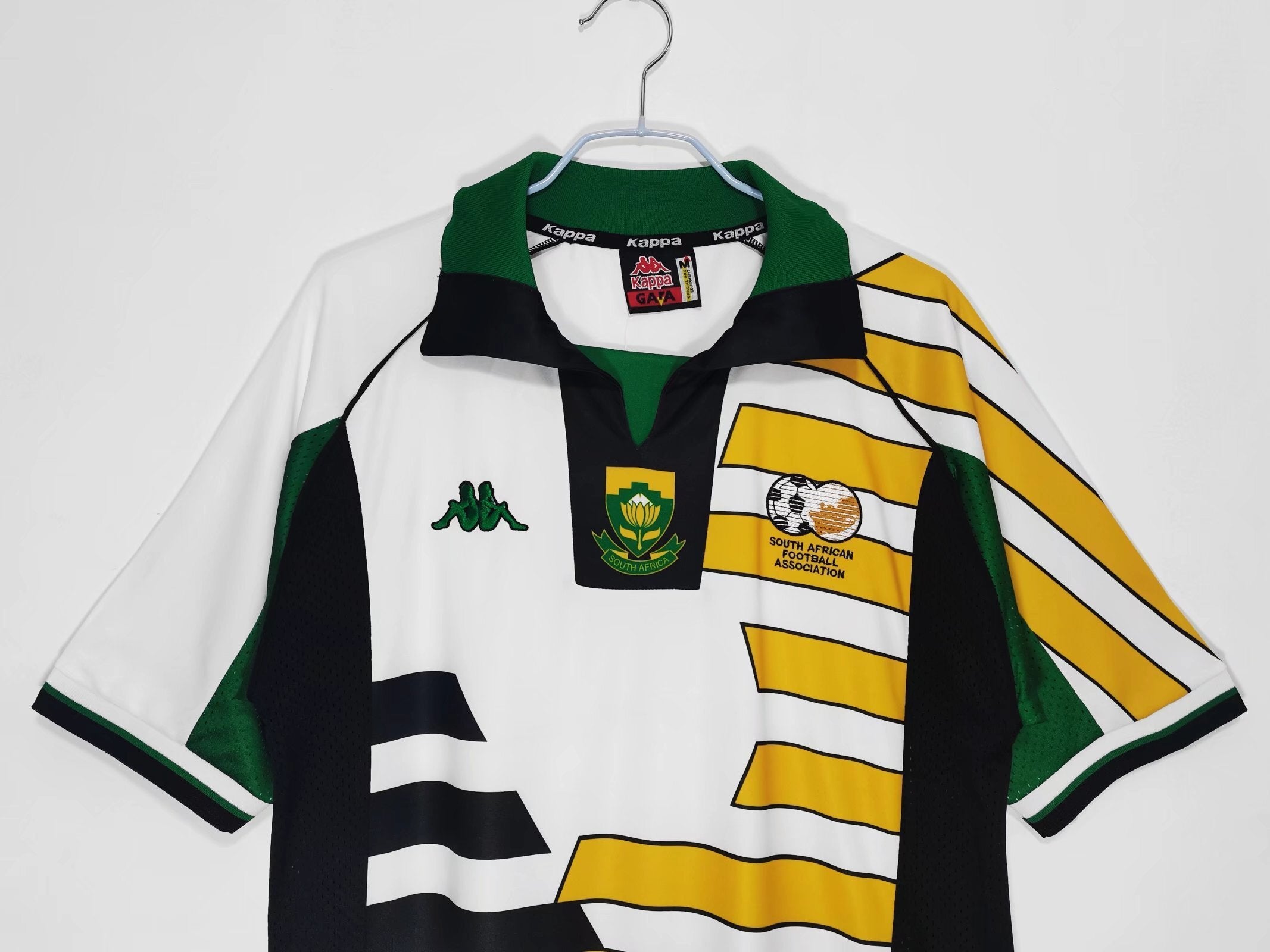 1998 South Africa Home World Cup Retro Vintage Football Jersey - Kappa Bafana Bafana Edition