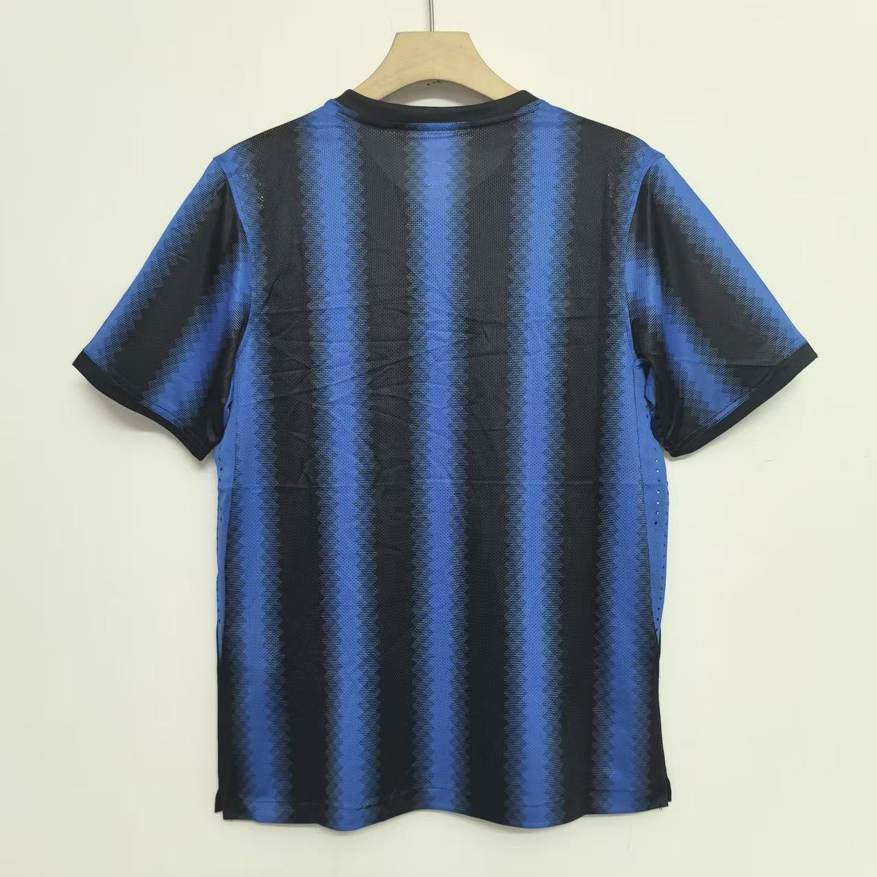 2010-11 Inter Milan Home Retro Football Jersey - Nike Pirelli Zig-Zag Edition