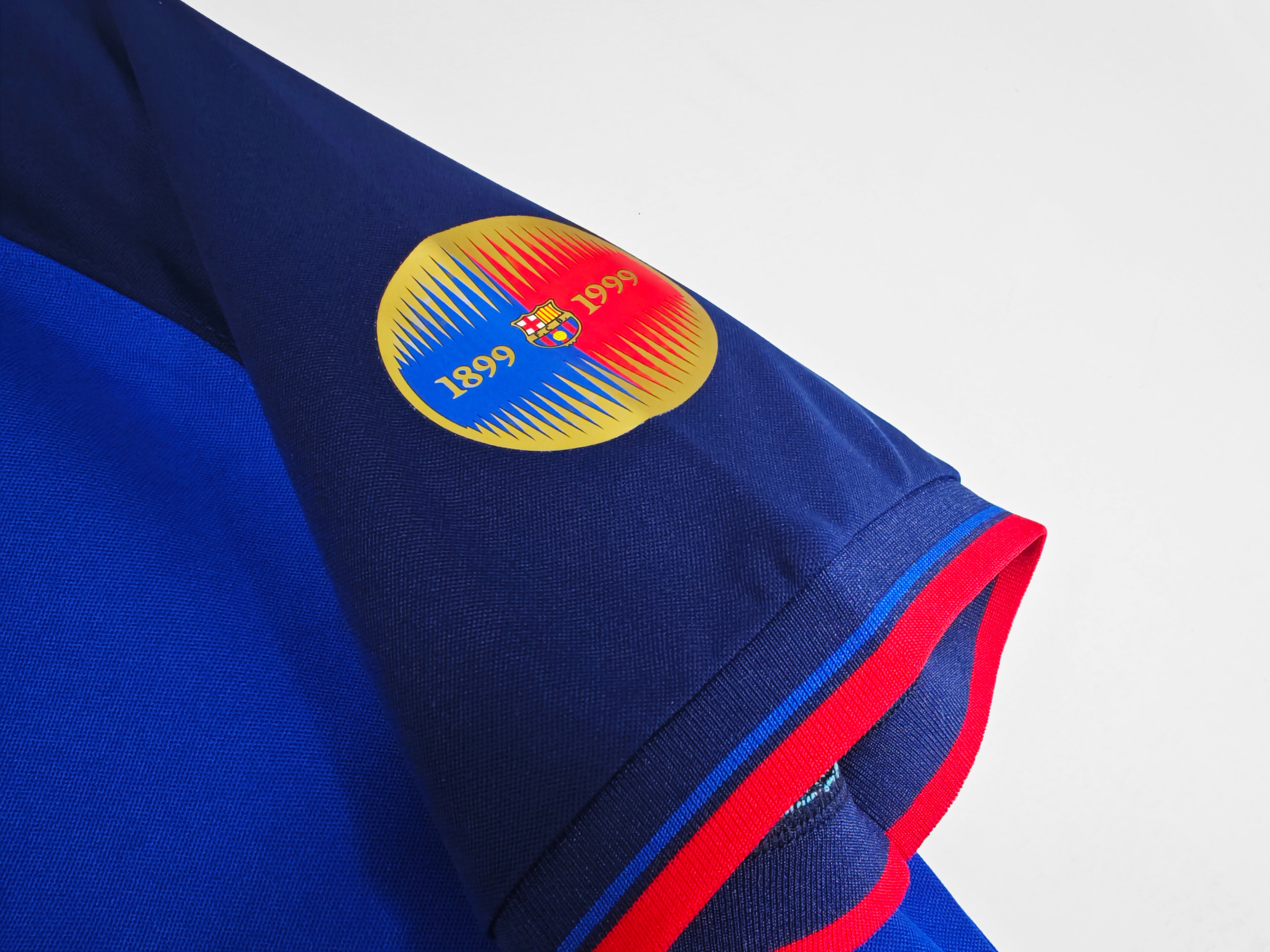 1999-00 FC Barcelona Centenary (Player Issue V-Neck Variant): The Match-Spec Grail