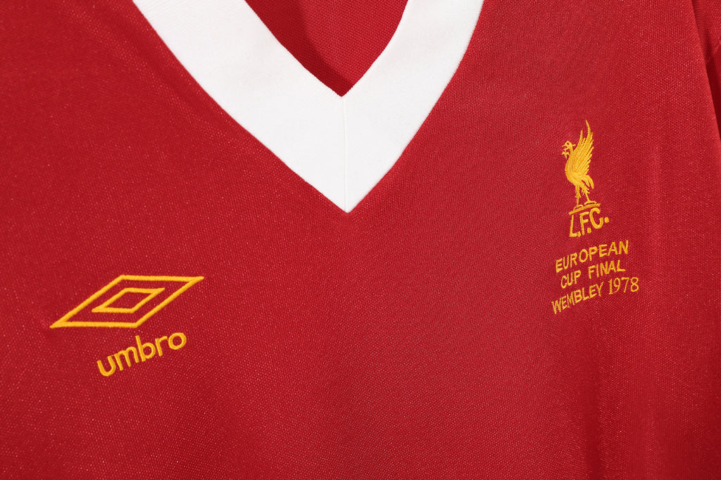 1978 Liverpool Home European Cup Final Retro Vintage Football Jersey - Wembley Edition