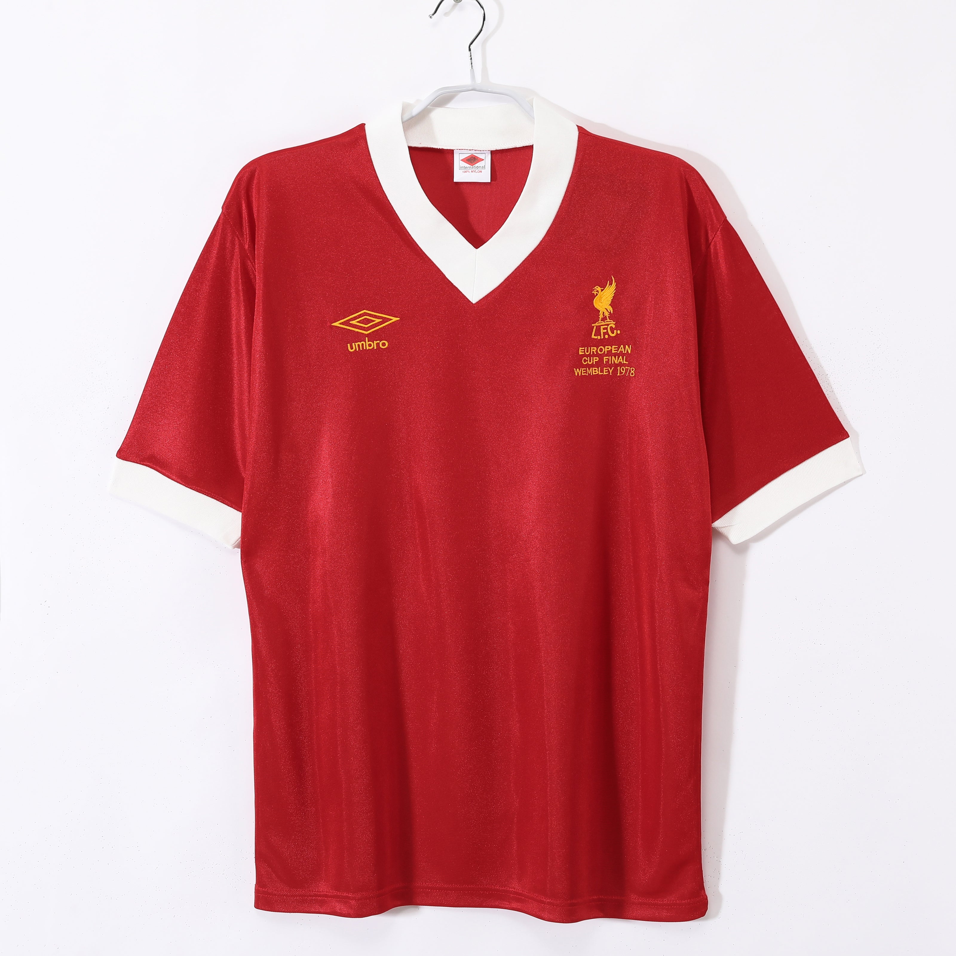 1978 Liverpool Home European Cup Final Retro Vintage Football Jersey - Wembley Edition