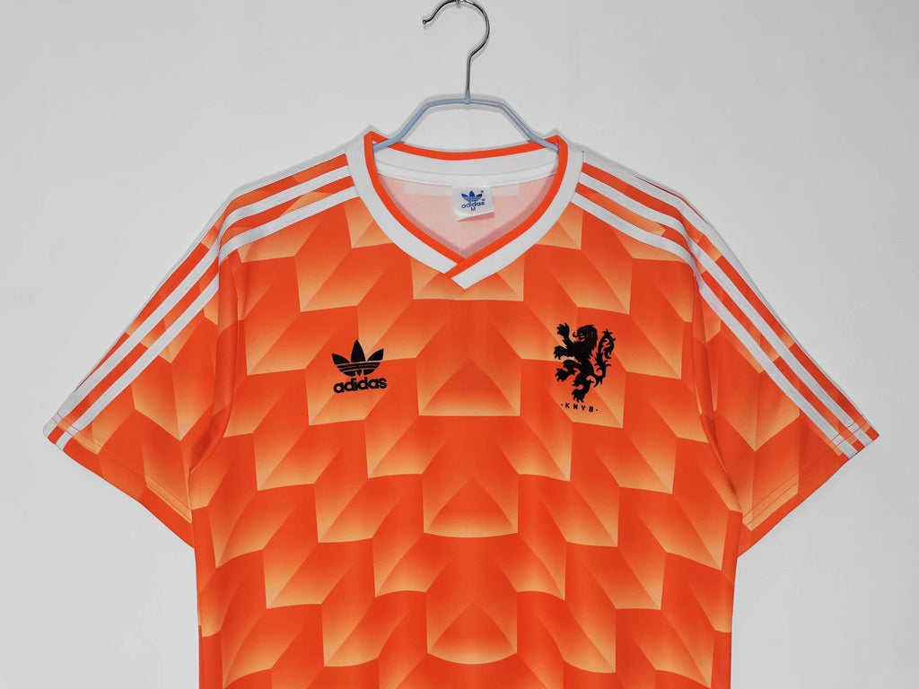 1988 Netherlands Home Retro Vintage Football Jersey - Adidas Euro 88 Champions Edition