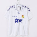 1996-97 Real Madrid Home Retro Vintage Football Jersey - Kelme Teka Paw Print Edition