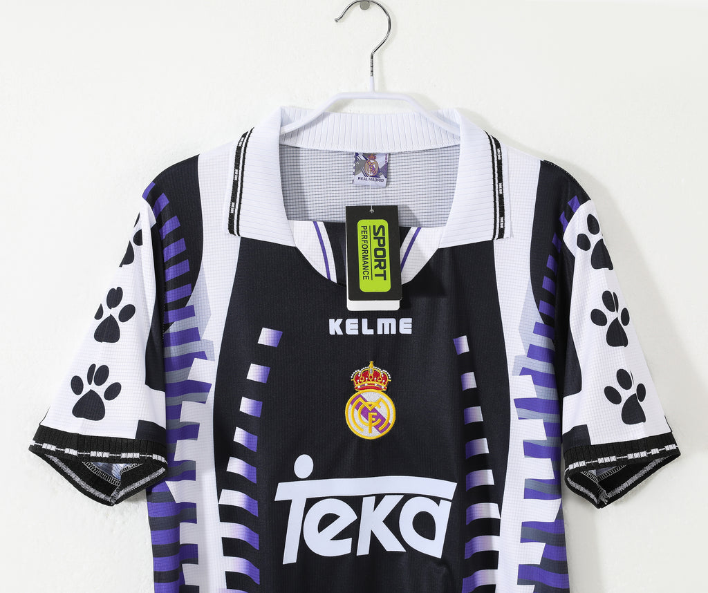 1996-97 Real Madrid Away: The Kelme "Paw Print" Icon