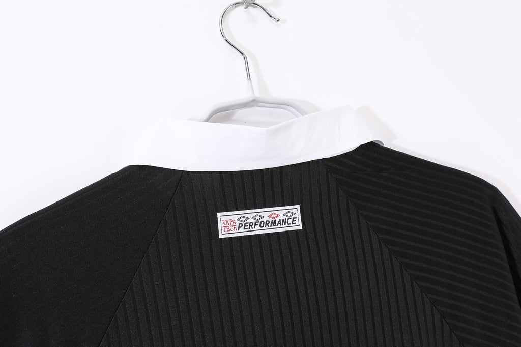 1998 England Away Retro Black & Red Football Jersey